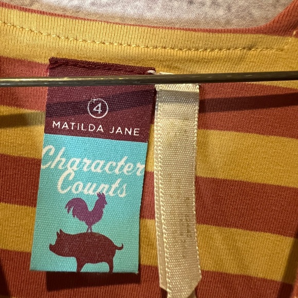 Matilda Jane Character Counts Maggie at Tea Party Top Ruffle Pants Set Yellow - Picture 6 of 11